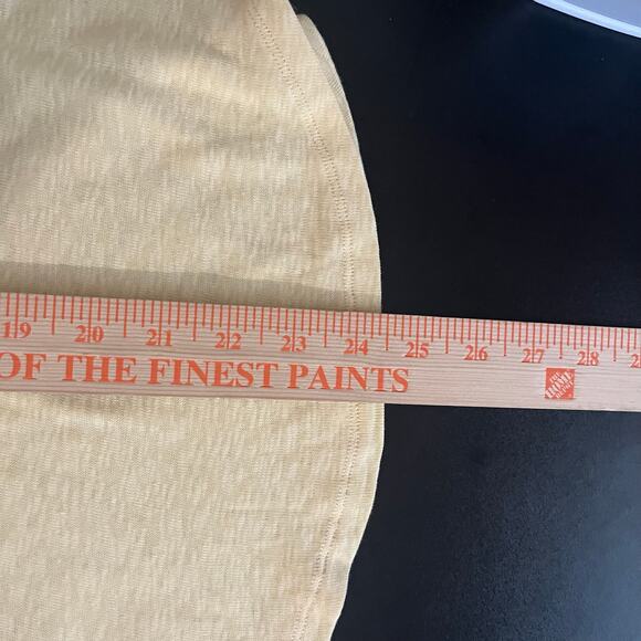 Marled Essentials Women’s T Shirt XS Butter Yellow Soft Colorful Vibrant NWT - Picture 6 of 8